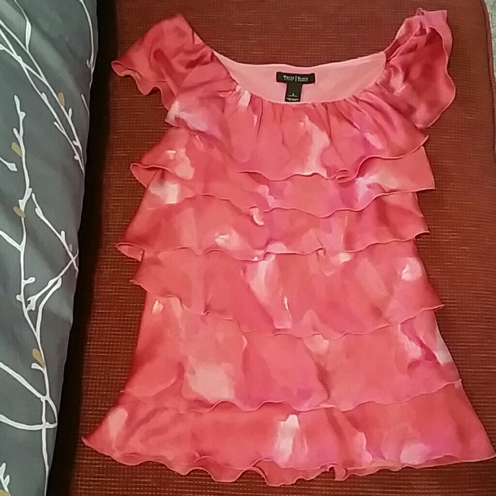 Layered ruffle blouse